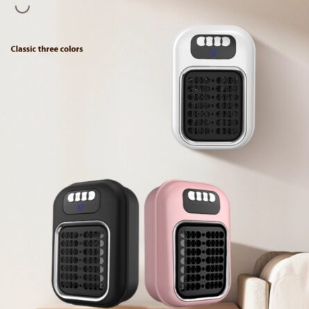 Wall Mounted Portable Small Electric Heater With Remote Control, Adjustable Silent Thermostat Suitable For Winter Home Offices Bathroom - Image 3
